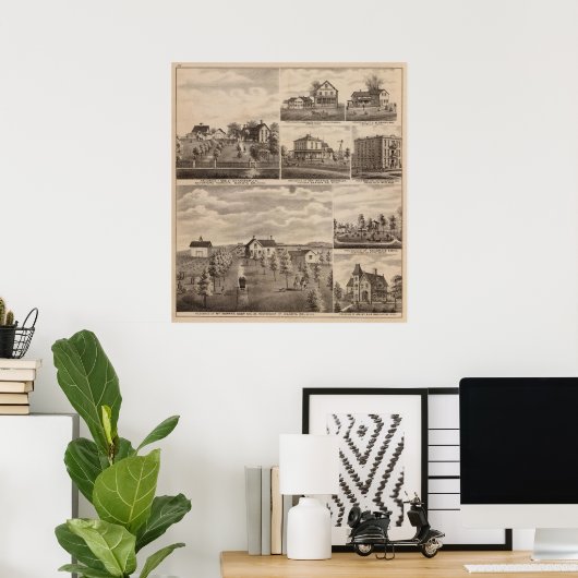 Poster Résidences, Minnesota 5 (Bureau à domicile)