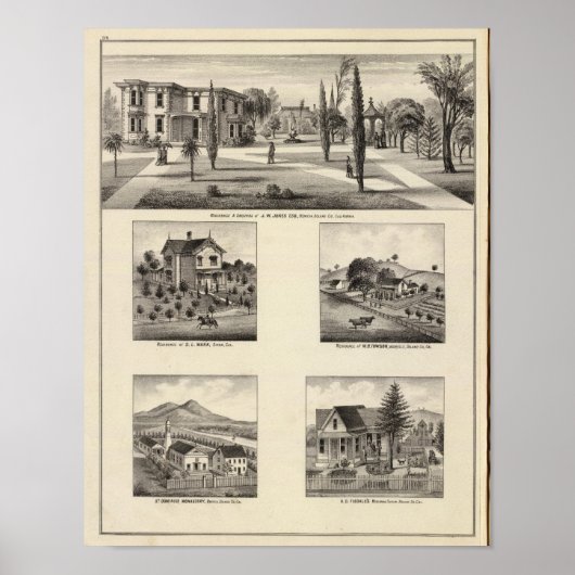 Poster Résidences, Monastère (Devant)