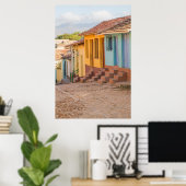 Poster Residential houses, Trinidad, Cuba (Bureau à domicile)