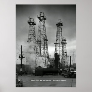 Poster RÉSIDENTIELLE EXPLOITATION PÉTROLIÈRE à KILGORE TE