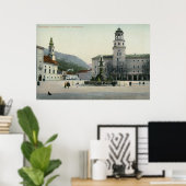 Poster Residenzplatz Salzburg, Autriche (Bureau à domicile)