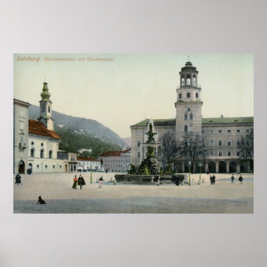 Poster Residenzplatz Salzburg, Autriche (Devant)