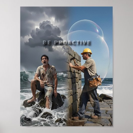 Poster Résilience construite avant l'affiche des vagues (Devant)