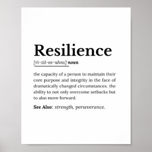 Poster Résilience : Le pouvoir de la persévérance