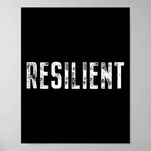 Poster Resilient Mental Strength Self-esteem Motivation R (Devant)