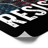Poster Resist Distressed Upside Down American Flag Usa (Coin)