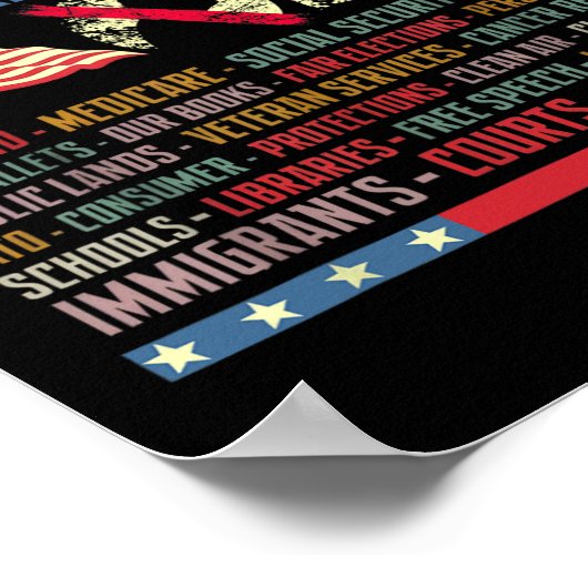 Poster Resist Hands Off Protest Social Security And Medic (Coin)