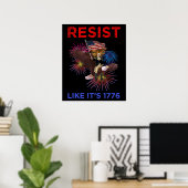 Poster Resist Like It's 1776 (Bureau à domicile)