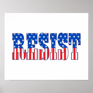 Poster Resist   Stars & Stripes