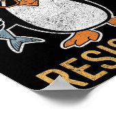 Poster Résistance Cool subtile Tarifs de pingouin protest (Coin)