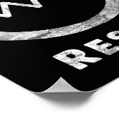 Poster Résistance électrique Résiste Funny Protes de rési (Coin)