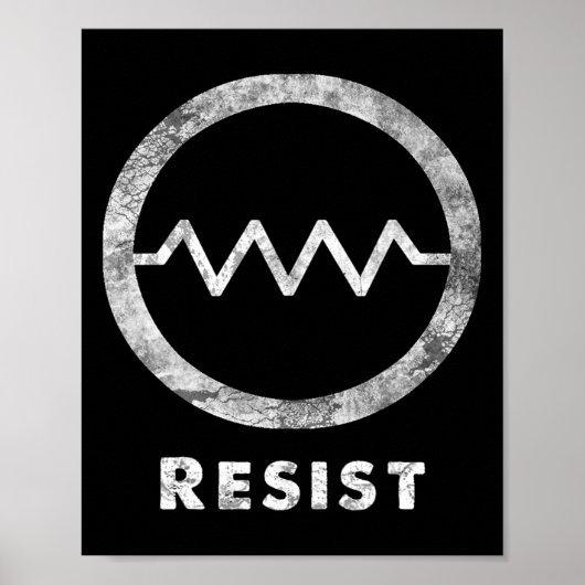 Poster Résistance électrique Résiste Funny Protes de rési (Devant)