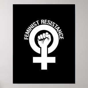 Poster Résistance féministe - Résistance féministe - blan