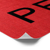 Poster Résiste et persévère sur l'affiche photo de lin ro (Coin)