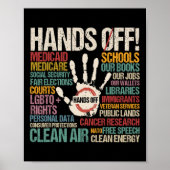 Poster Résiste Statue De La Liberté Mains Hors Prot (Devant)