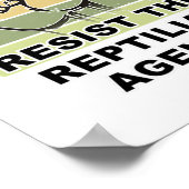 Poster Résiste Trouvé À L'Agenda Républicain Retro Sunse (Coin)