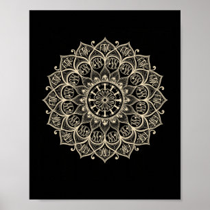 Poster Résister 8647 Trump Mandala Résistance politique F