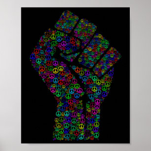 Poster Résister à la première paix Signal Rainbows Activi
