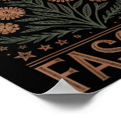 Poster Résister à la protestation contre le fascisme Trum (Coin)