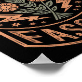 Poster Résister à la protestation contre le fascisme Trum (Coin)