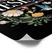 Poster Résister à la protestation florale Trump Anti Trum (Coin)