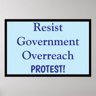 Poster Résister à la surenchère gouvernementale