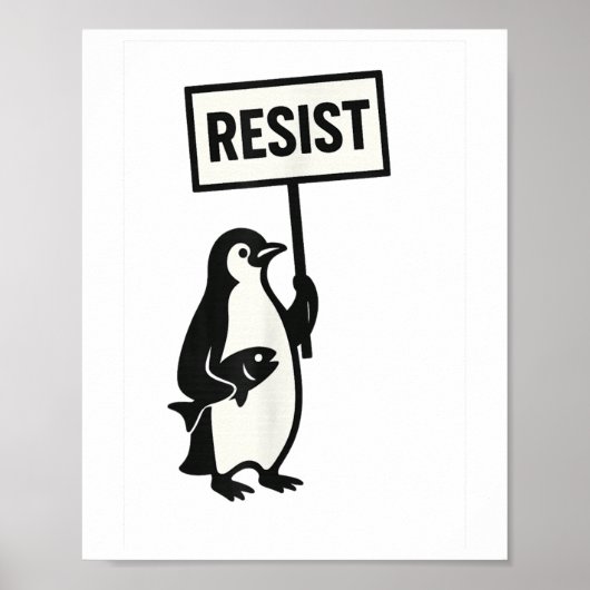 Poster Résister à l'activisme des pingouins (Devant)