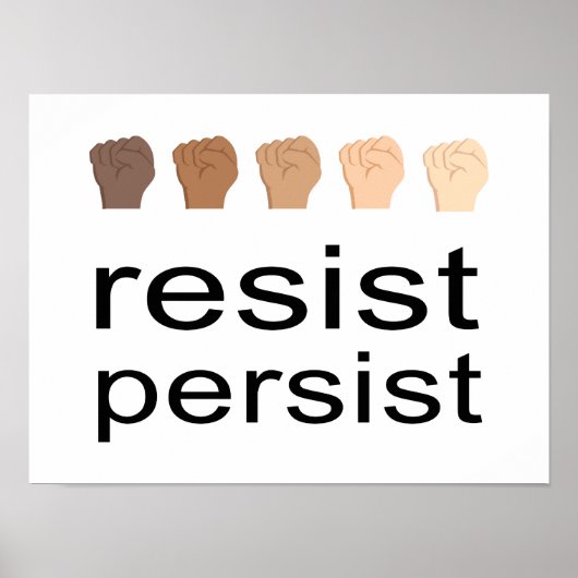 Poster Résister à persister (Devant)