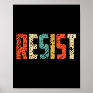 Poster Résister À T Shirt - Manifestation aux États-Unis 
