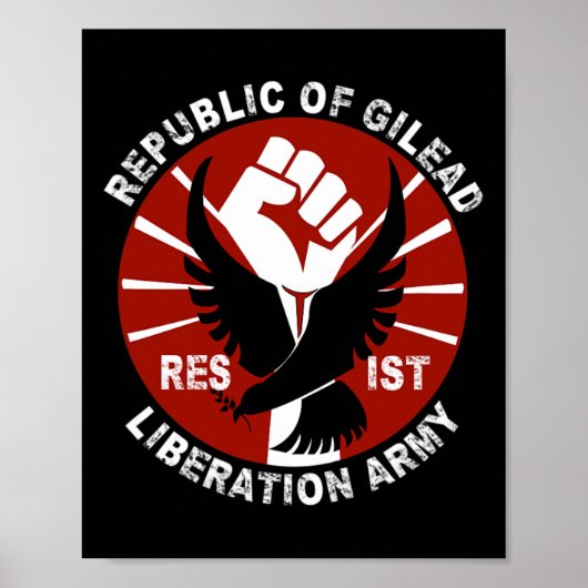 Poster Résister- Armée de libération de Gilead Droits civ (Devant)