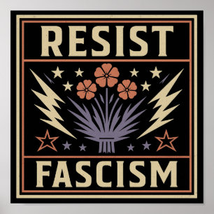 POSTER RÉSISTER AU FASCISME