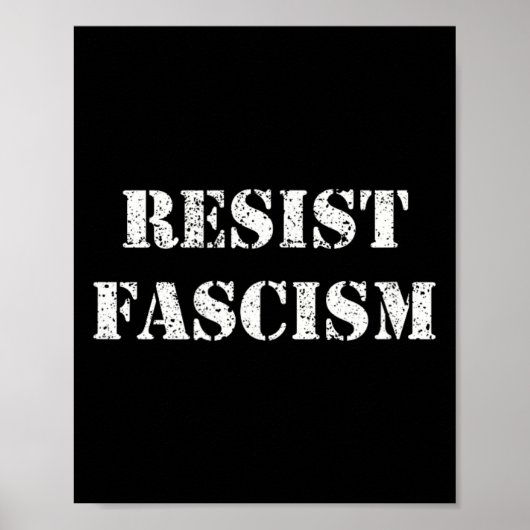 Poster Résister au fascisme (Devant)