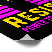 Poster Résister Au Pouvoir Fasciste Du Peuple (Coin)