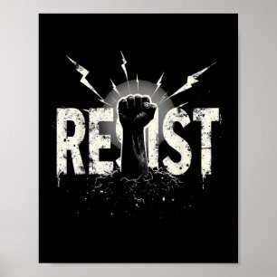 Poster Résister Aux Manifestations Politiques _2