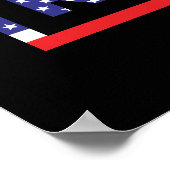 Poster RÉSISTER | Drapeau des États-Unis (Coin)
