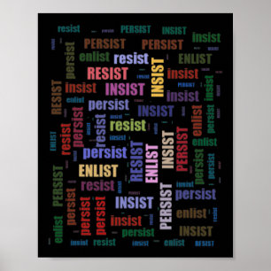 Poster Résister Insist Persist Enlist