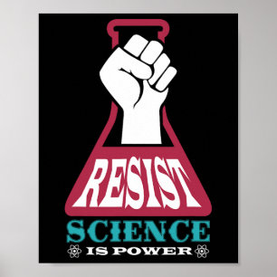 Poster Résister La Science Est Puissance Futur Scientifiq
