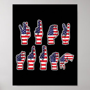 Poster Résister subtilement à la 4 juillet de langue des 