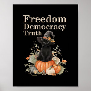 Poster Résister subtilement à Trump Liberté Démocratie Vé