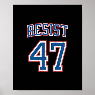 Poster Résistez 47 Rétro en détresse Politique
