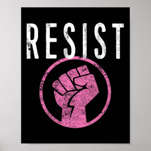 Poster Résistez À La Chemise Poing - Faites Partie De La