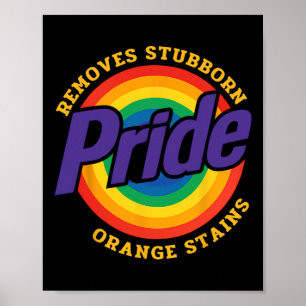Poster Résistez à Trump, enlevez les taches orange tenace