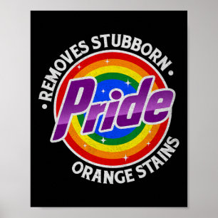 Poster Résistez à Trump, enlevez les taches orange tenace