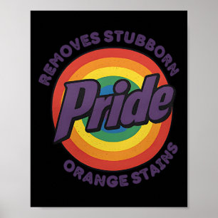 Poster Résistez à Trump, enlevez les taches orange tenace