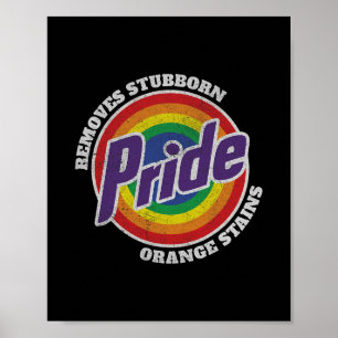 Poster Résistez à Trump, enlevez les taches orange tenace
