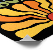 Poster Résistez au fascisme Rétro Boho Feminist Pro Choic (Coin)