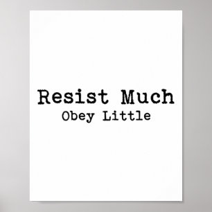 Poster Résistez Beaucoup Obey Little Poetry Amateurs de l