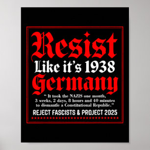 Poster Résistez comme c'est 1938 Allemagne 9