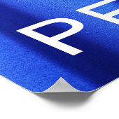 Poster Résistez et persistez à l'affiche photo en soie bl (Coin)