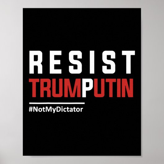 Poster Résistez Trump Poutine  (Devant)